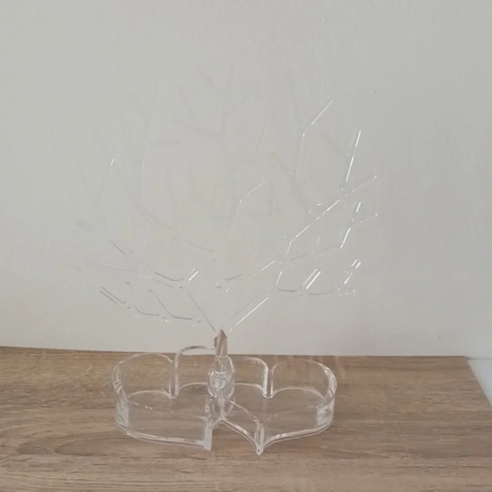 Jewelry Tree Tray Clear for rings, earrings, bracelets, necklaces & small items